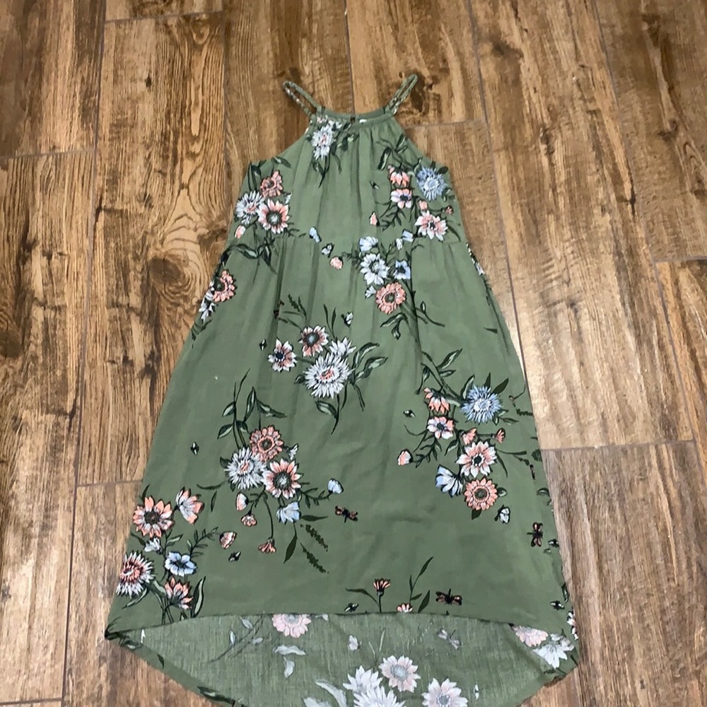 Olive green dress
